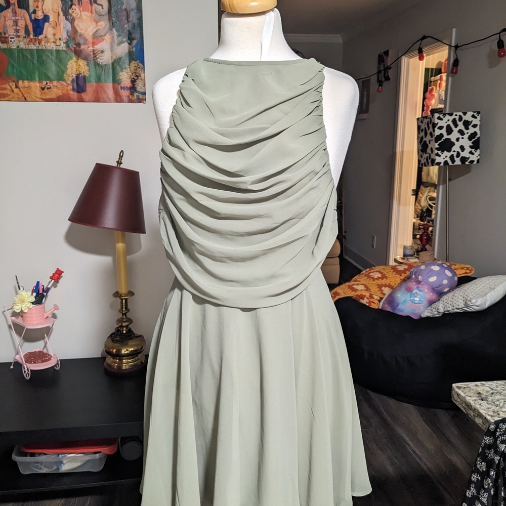 Asos Elegant Sage Green Dress